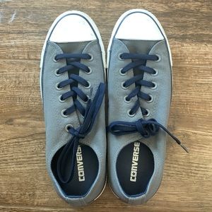 Converse All Star Men's Size 8 Sneakers Casual Canvas Grey Navy Shoes Chucks Sk8